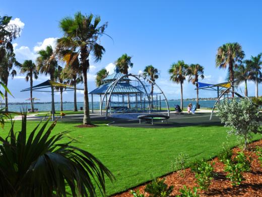 Eloise Werlin Park - Park includes a playground, walking trails, fabric shade structures, Hart’s Landing (bait shop), gazebo, Tony Saprito Fishing Pier, benches and allows leashed pets. Photo 2
