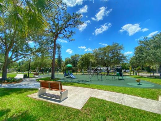 Mary Dean Park Playground - Enjoy brand New Benches, Turf Play Area and Sidewalks. Photo 2