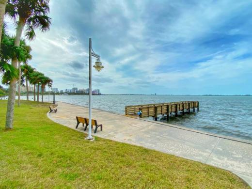 Whitaker Park Fishing Pier - ? 70’ Long by 8’ Wide
? Stainless Steel Fasteners
? Composite Decking - Recycled Wood & Plastic Materials
? Piling Wrapped to Prevent Wood-Boring Insects Photo 3
