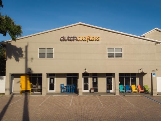 New Front Outdoor - View of the front of the DutchCrafters Sarasota Showroom. Photo