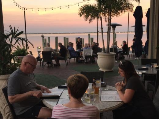 Sunset on the dockside patio Photo 3