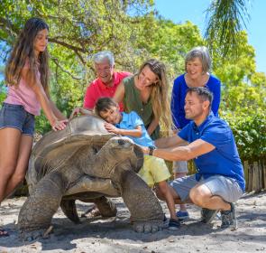 Family at Sarasota Jungle Gardens