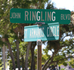 John Ringling BLVD Sign