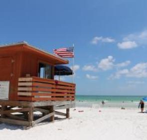 Lifeguard stand at Lido Beach