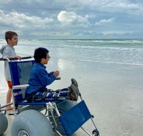 Wheelchair Family at the Beach