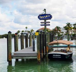 
Boat parking at The Crow’s Nest in Venice [Photo: Lauren Jackson]
