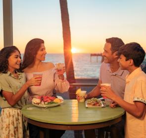 Family at dinner