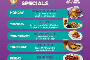 Check out our new Daily Specials at The Deck! Photo