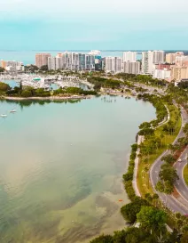 downtown sarasota aerial