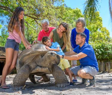 Family at Sarasota Jungle Gardens