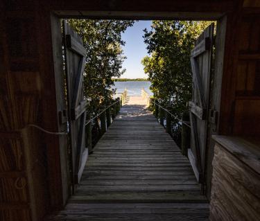 
A peek of Little Sarasota Bay from Packing House at Historic Spanish Point
