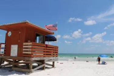 Lifeguard stand at Lido Beach