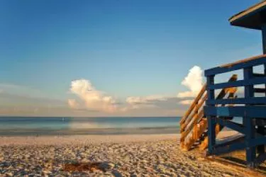 Lifeguard Stand on the Beach