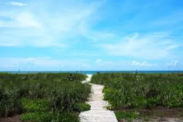 Beach View form Rolling Waves Resort on Longboat Key