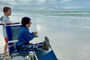 Wheelchair Family at the Beach