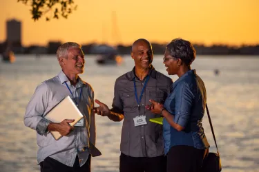
Enjoying Bayfront Park during downtime
