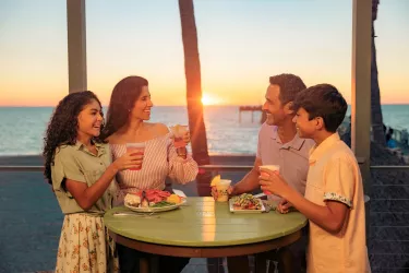 Family at dinner