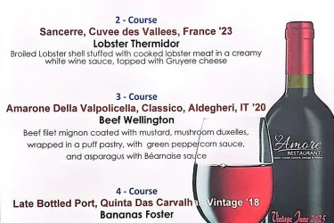 Wine Pairing Dinner