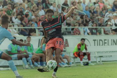 Sarasota Paradise player kicking a ball