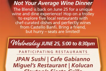 The Blend: Food & Wine Trolley | Siesta Edition - June 25th 5-8:30P