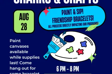 Flyer for Sharks & Crafts.