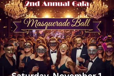 Poster for Rise Above Performing Arts' 2nd Annual Gala, A Masquerade Ball