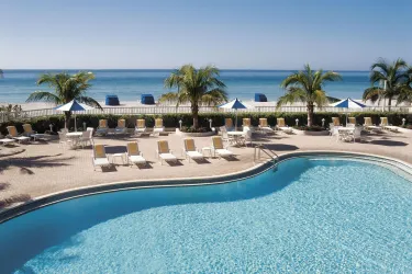lido beach resort gulf view from pool