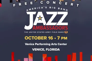 Celebrate the legacy of a true American art form with America’s big band, The Jazz Ambassadors.