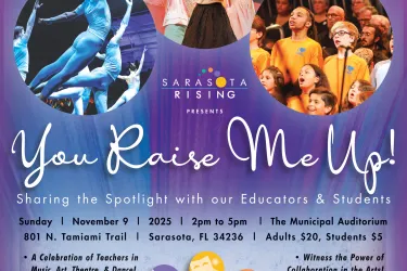poster for You Raise Me Up closing event at Municipal Auditorium, November 9 at 2pm