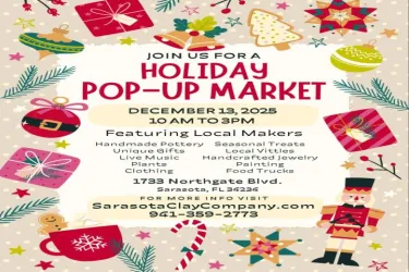 Sarasota Clay Company Annual Holiday Pop-Up Market