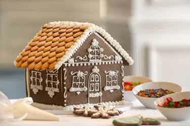 Gingerbread House and Candy Bowls