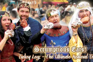 Knights, Kings and Queens enjoy Turkey Leg  