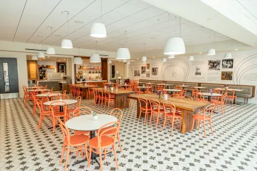 Sarasota Art Museum hosts Bistro Pop-Up Night Feb 4 with an after-hours tour of Janet Echelman: Radical Softness and a 4-course dinner by Chef Peyton Leffingwell of Constellation Culinary Group.