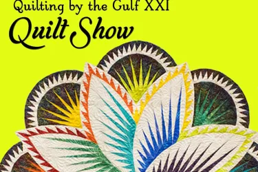 Picture of the Raffle Quilt for the Quilting by the Gulf XXI