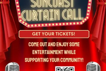 Flyer for the Suncoast Curtain Call