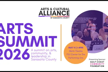 Arts Summit 2026 Save the Date for May 11, 2026 Graphic