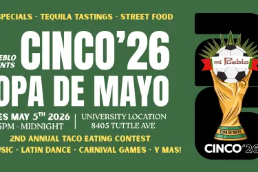 Banner with event info