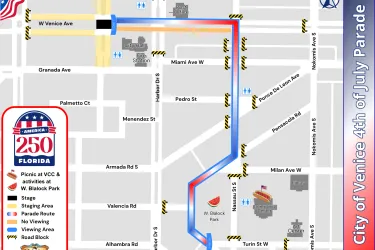 July 4th Parade Map 
