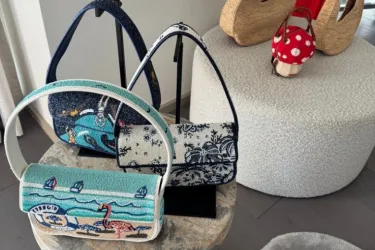 STAUD Tommy Beaded Bag