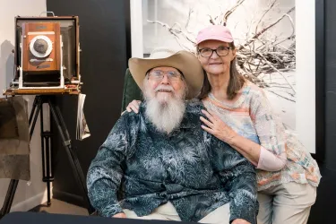 Clyde and Niki Butcher in their Venice, FL Gallery