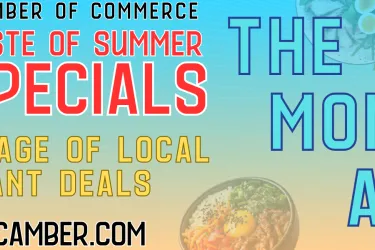 Taste of Summer Specials, the whole month of August. Take advantage of local restaurant deals by visiting venicechamber.com