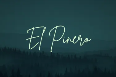 Title Treatment of El Pinero, short film