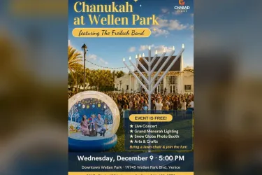 Chanukah at Wellen Park flyer