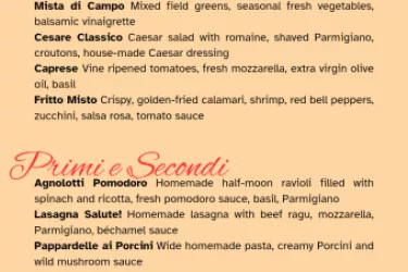 Early Bird 3-Course Menu Photo