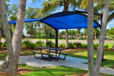 Bird Key Park - One of two picnic pavilions. Photo