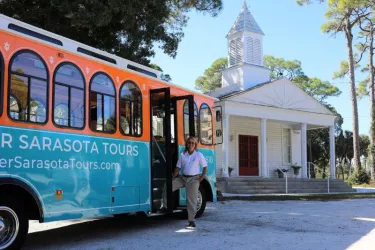 City Tour - Take our 90 min air-conditioned sightseeing City Tour offered daily at 10 or 1 and Learn about Sarasota's interesting history, culture, neighborhoods and things to do! Photo
