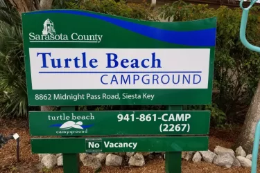 Turtle Beach Campground - Street Sign Photo