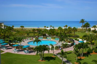 Siesta Dunes - Gulf Front Court Yard View From Building 2 Photo