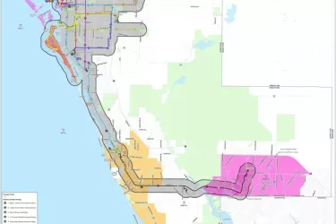 Breeze System Map - System map for Breeze Transit services. Photo 4