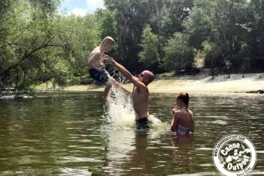 Swimming - Family fun on the Peace River with Canoe Outpost-Peace River. Photo